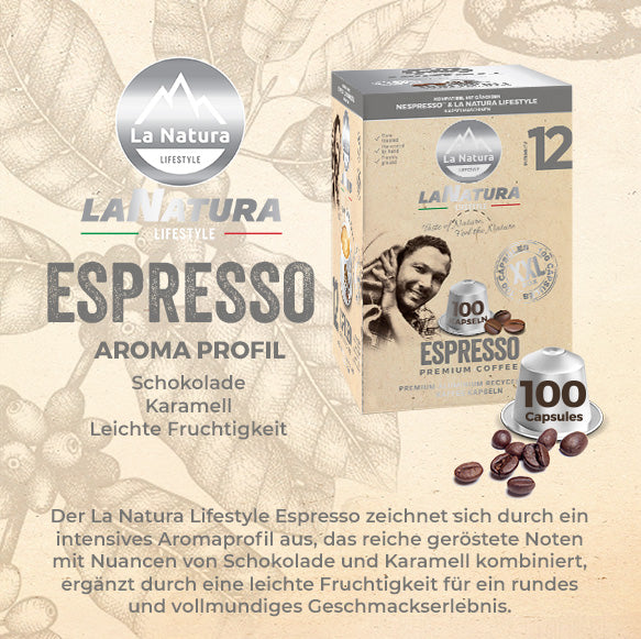 ESPRESSO INTENSO BIO SUPER BOX 100 coffee capsules