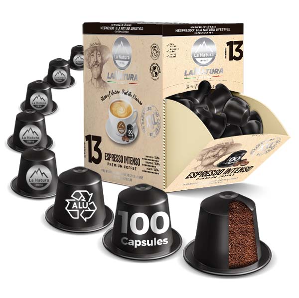 ESPRESSO INTENSO BIO SUPER BOX 100 coffee capsules