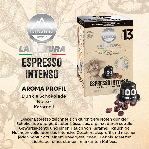 ESPRESSO INTENSO BIO SUPER BOX 100 coffee capsules