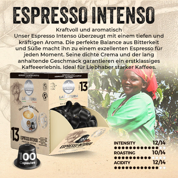 ESPRESSO INTENSO BIO SUPER BOX 100 coffee capsules