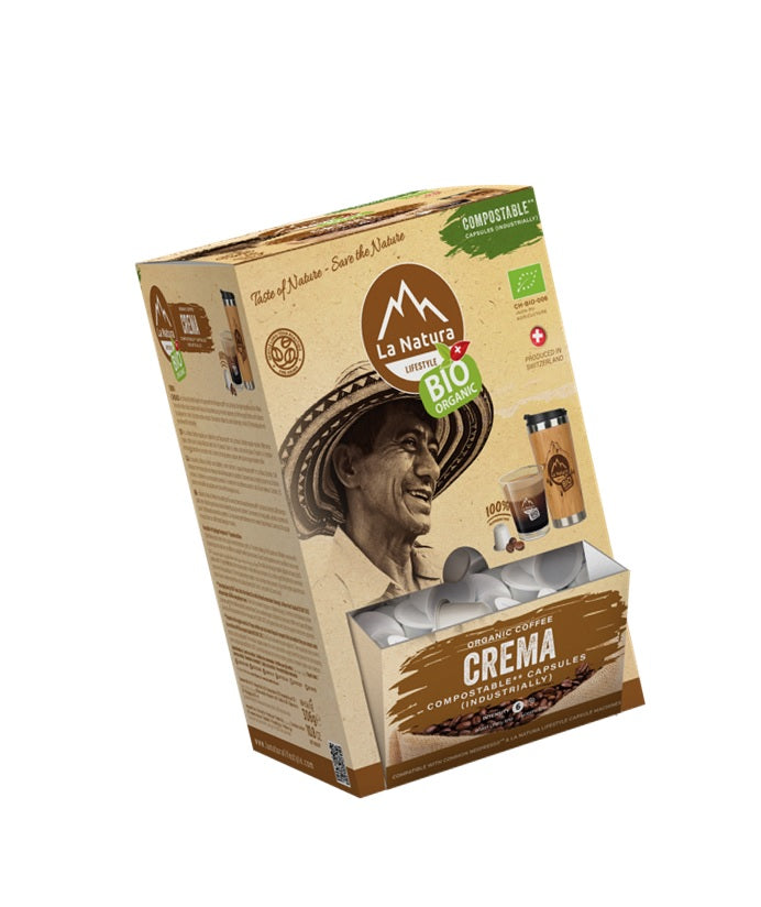 CREMA BIO SUPER BOX 100 coffee capsules