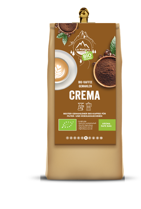 Crema BIO Kaffee gemahlen