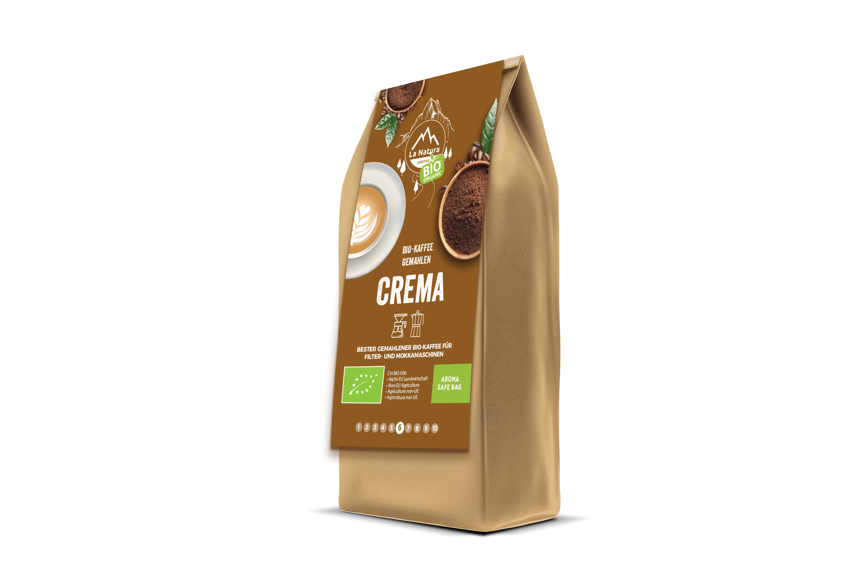 Crema BIO Kaffee gemahlen