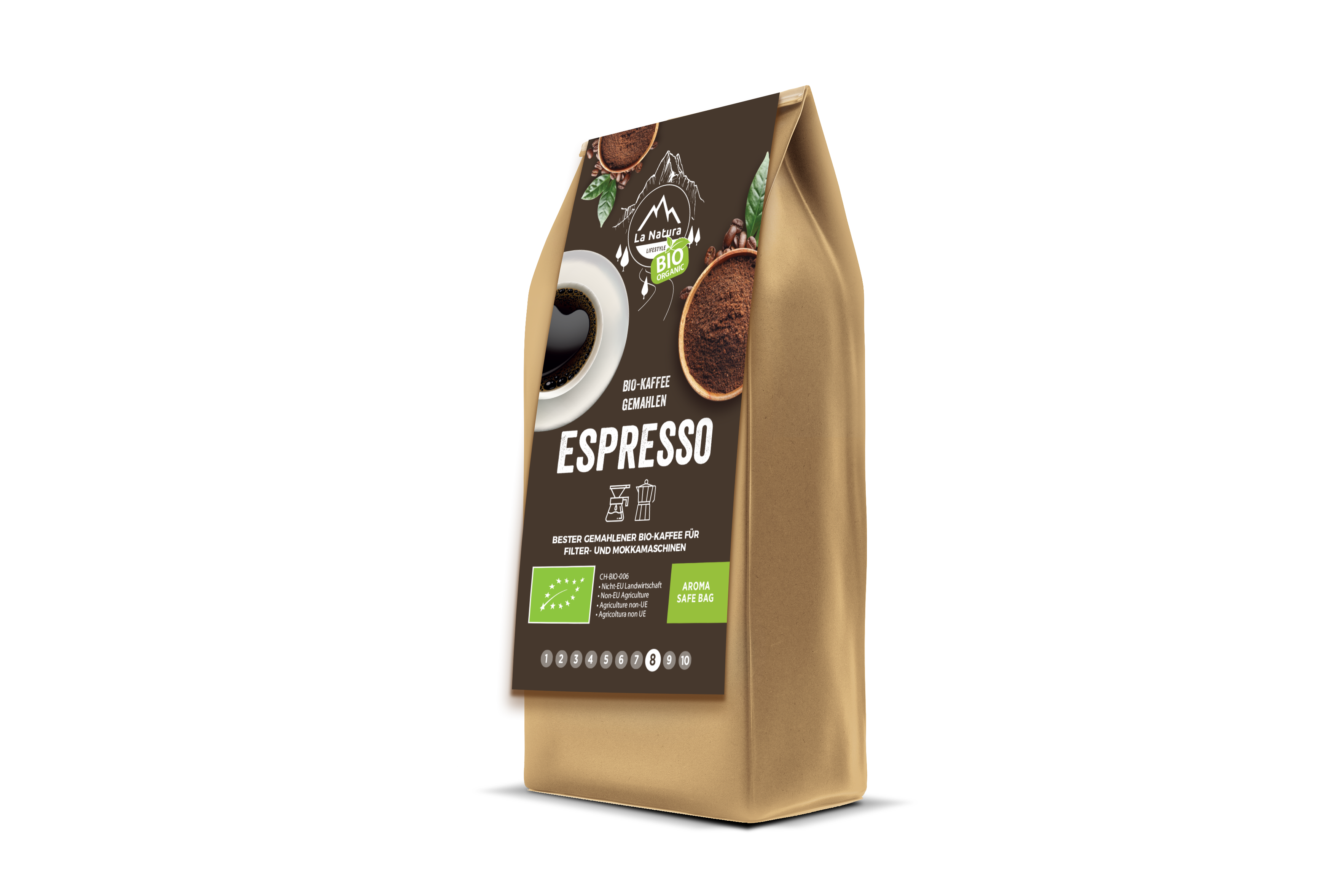 ESPRESSO BIO Kaffee gemahlen