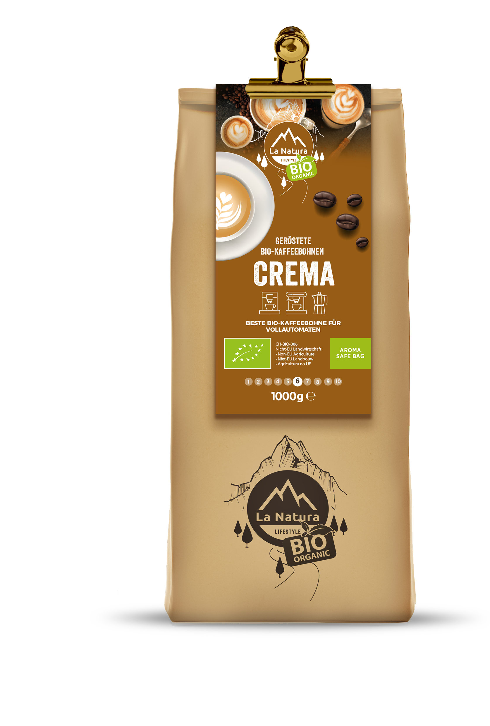 CREMA BIO beans coffee