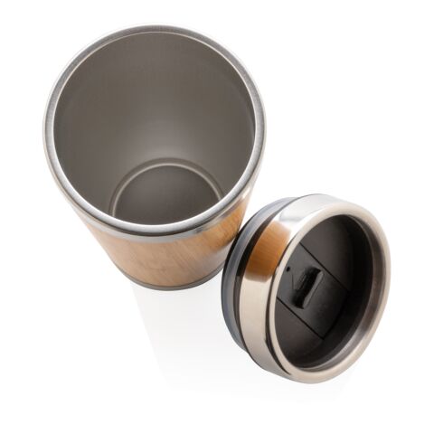 Coffee mug To-Go thermal mug made of bamboo and stainless steel 450ml